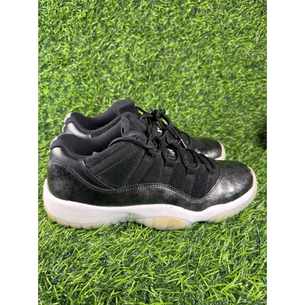 Nike Air Jordan 11 Retro Low Barons Black 528896-010 Size 7Y Mens 8.5 Women